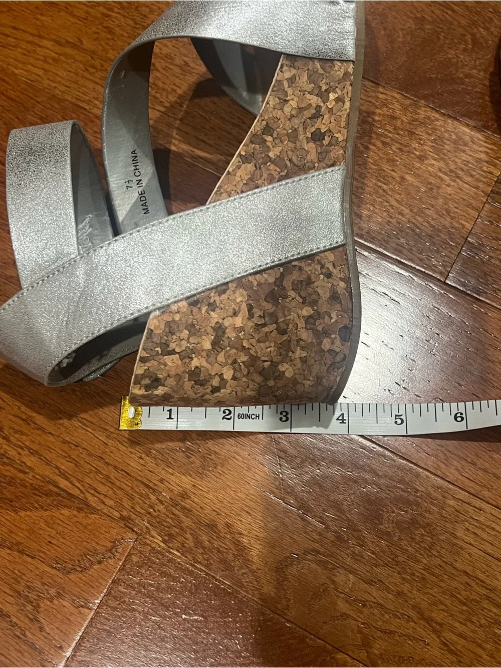 Blowfish Women's Silver Metallic Crisscross Wedge Sandals